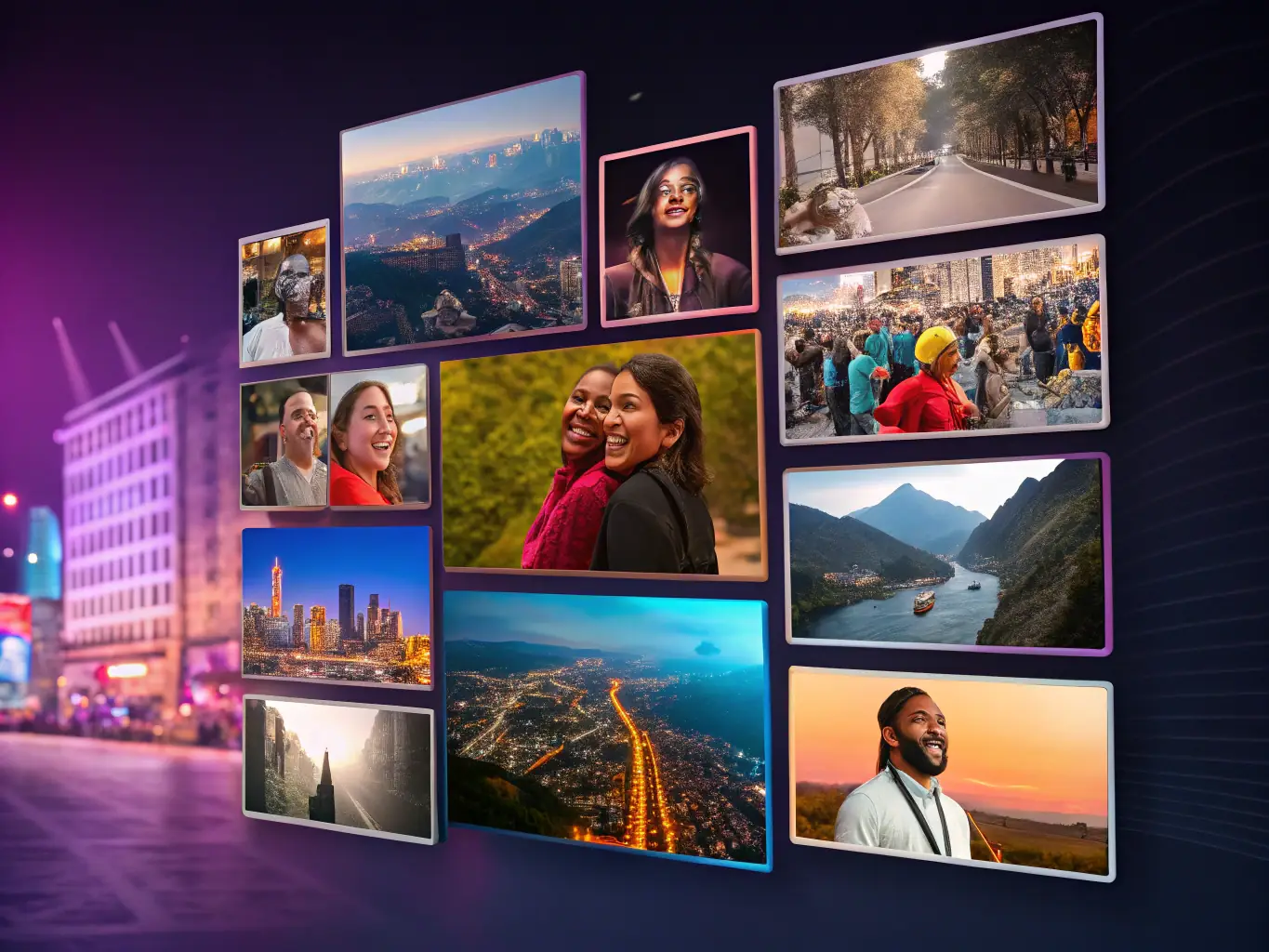 A collage of user-generated videos on 9·1 Short Video Free Version Download, highlighting the diversity and creativity of the community.